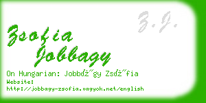 zsofia jobbagy business card